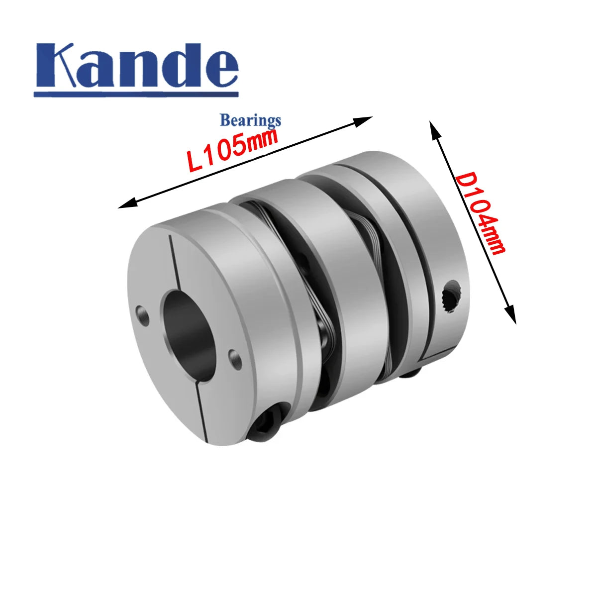 D104L105 Aluminum Double Diaphragm Coupling – Servo Motor Diaphragm Shaft Coupling Richie's 22X28