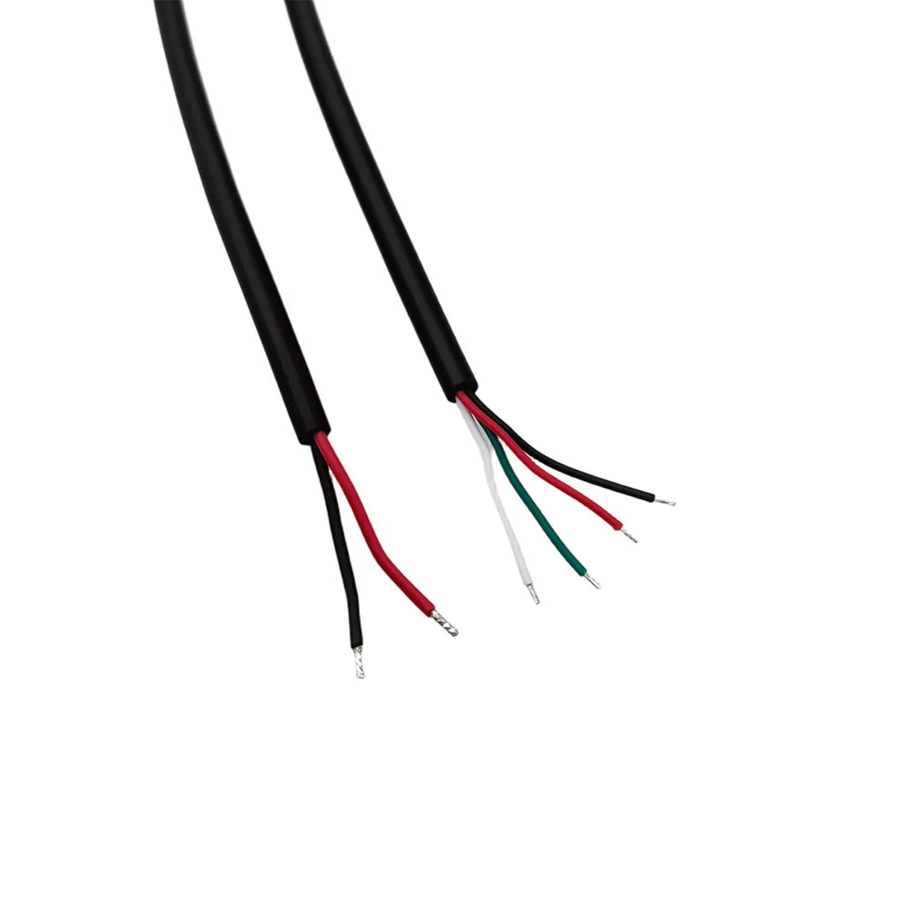 Right Angle 90° Micro USB Male Plug 2/4-Pin DIY Cable 30CM USB Connector Cable Richie's