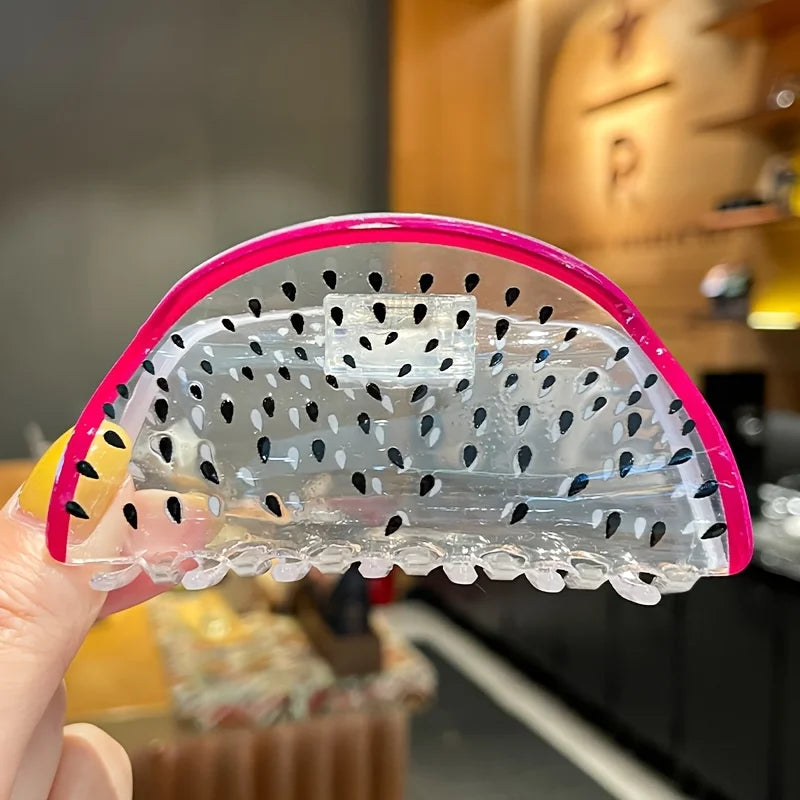 Dragon Fruit Hair Clip – Cute Cartoon Acrylic Barrette for Women Hair Clip Barrette Richie's