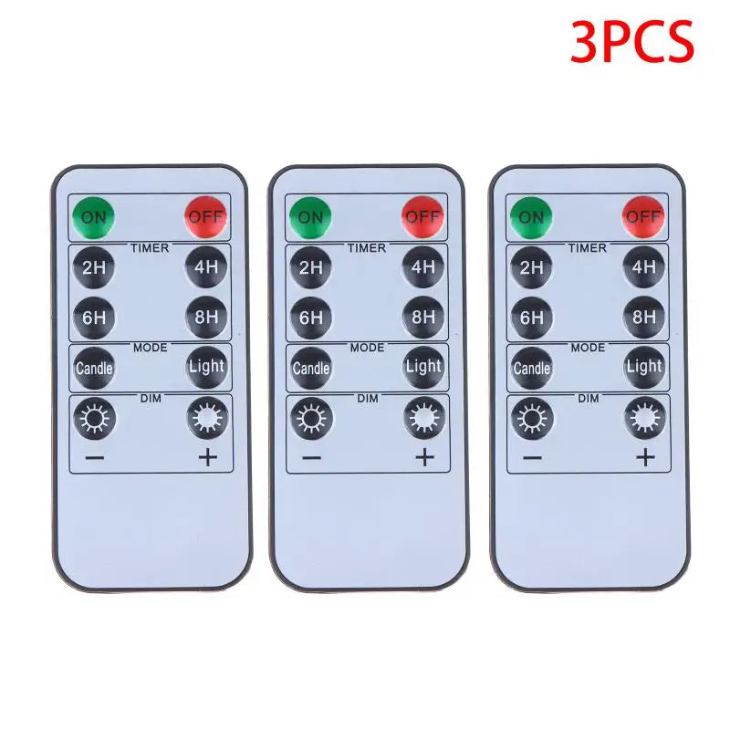 Flameless LED Candles Remote Control & Timer – 1/3 Pack Flameless LED Candles Richie's 3PCS