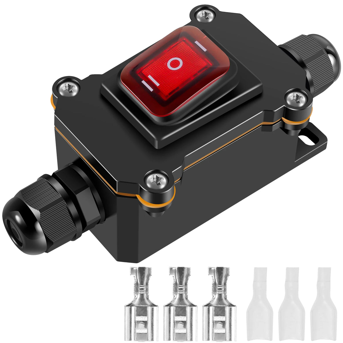 IP65 Inline Power Cord Switch Box 20A 110V-220V Outdoor Inline Cord Switch Richie's Have accessories