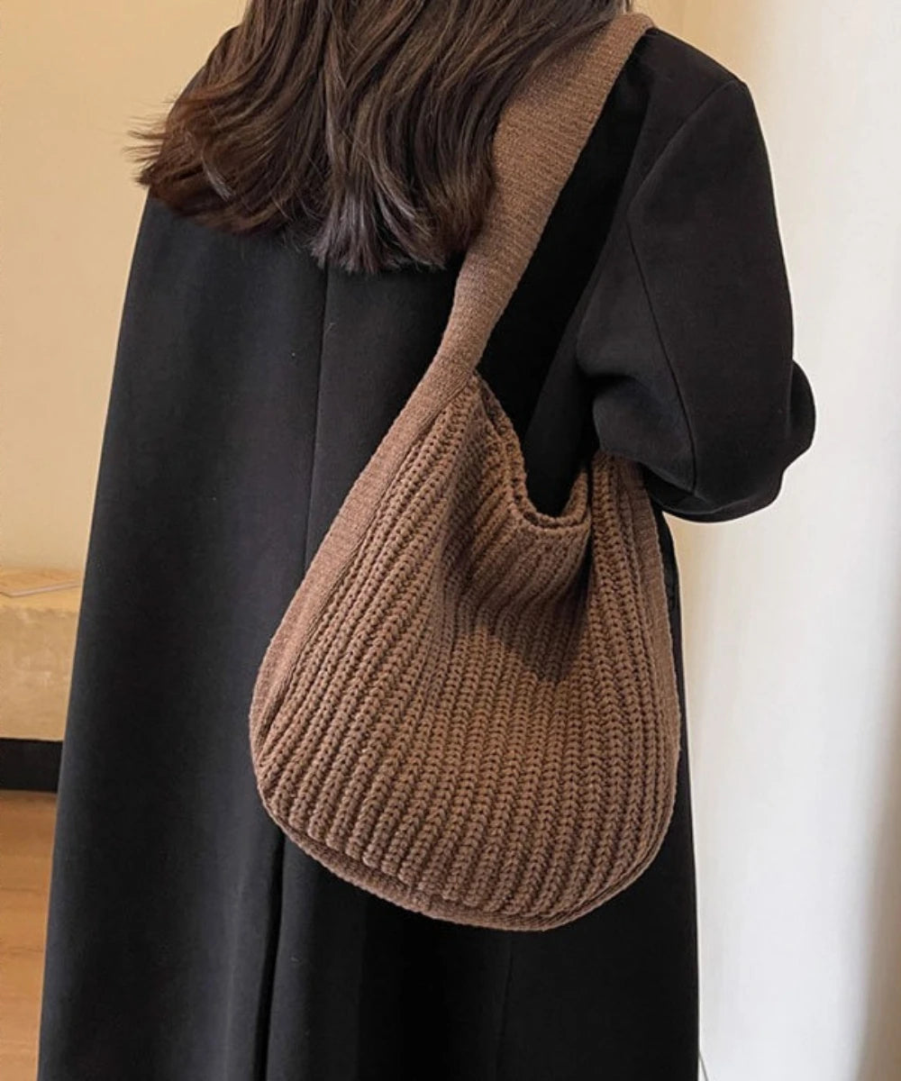 Women's Large Knit Tote Bag – Shoulder & Crossbody Handbag Women's Tote Bag Richie's