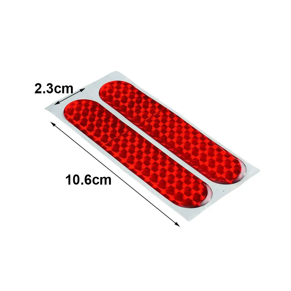 2-Pack Red Reflective Car Door Safety Stickers – Warning Strips Car Safety Decals Richie's
