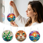 Acrylic Puzzle Suncatcher – DIY Stained Glass Window Hanging Decor Window Suncatcher Richie's