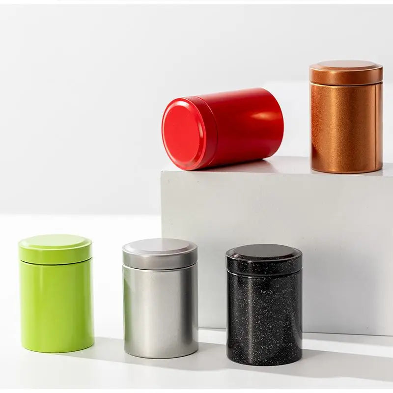 Mini Tea Tin Can – Portable Sealed Empty Tea Jar | Richie's Tea Storage Tin Richie's