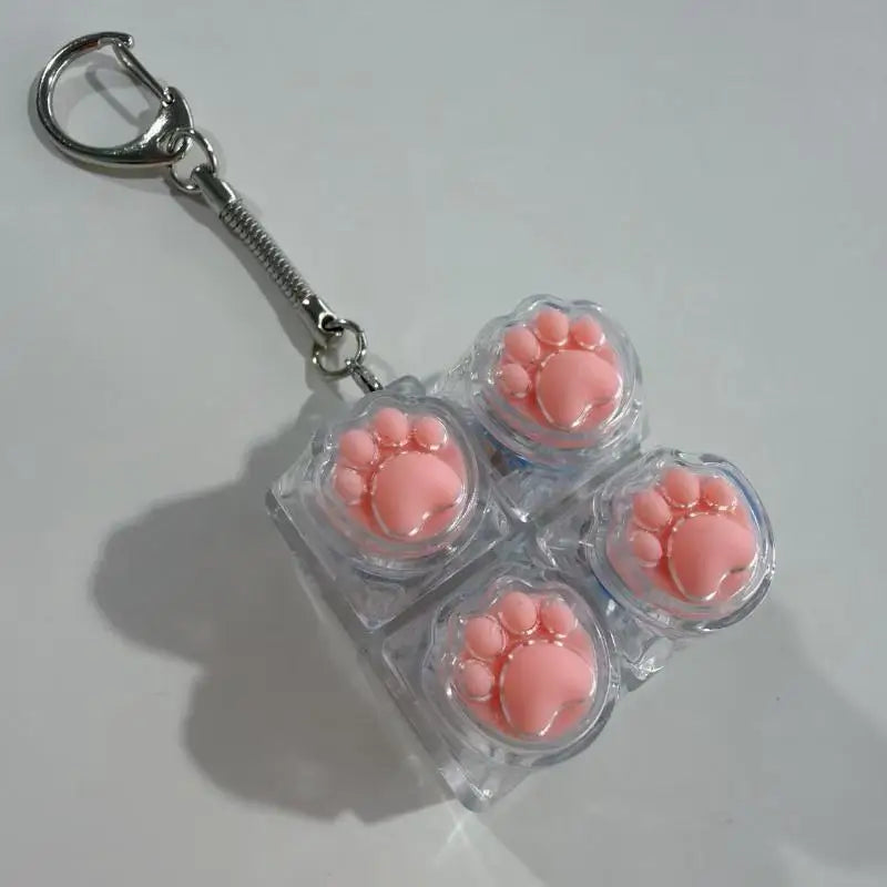 Kawaii Cat Claw Crystal Keycap Keyboard Fidget Toy Keychain Fidget Toy Keychain Richie's A7