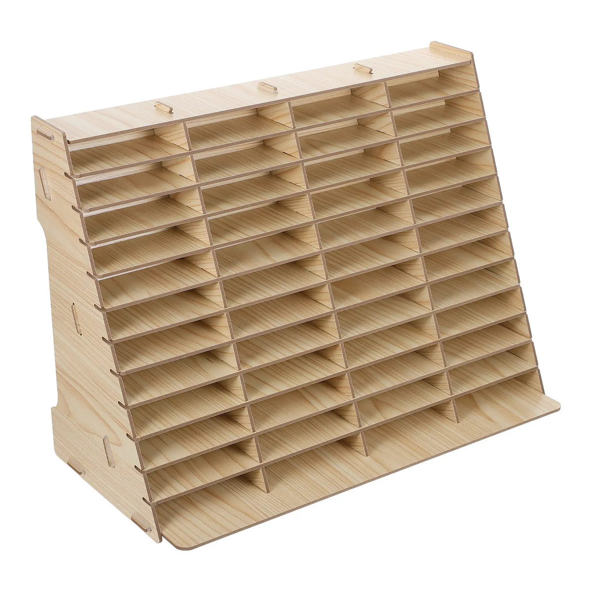 Wood 48-Grid Phone Organizer for Classroom, Office & Meetings Phone Storage Organizer Richie's