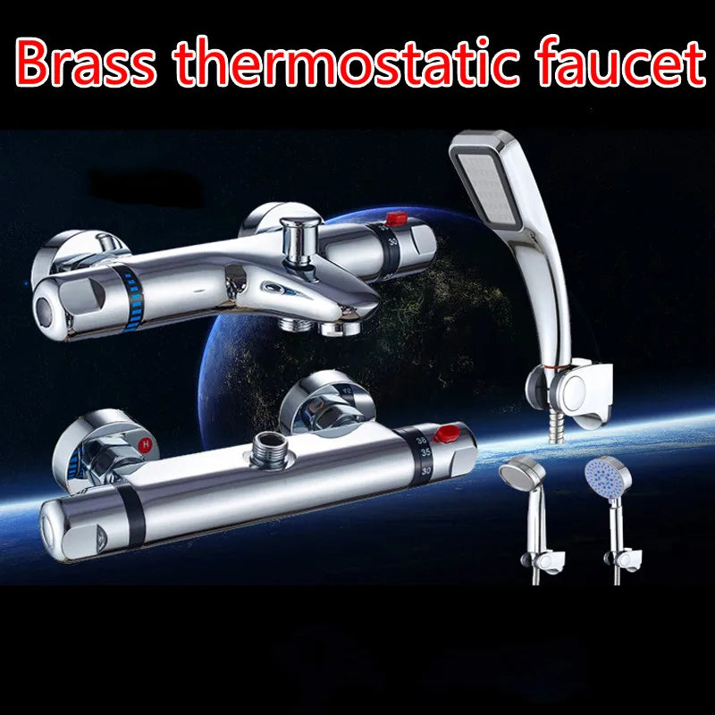 Brass Thermostatic Shower Faucet Concealed Mixing Valve Chrome Thermostatic Shower Faucet Richie's