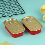 2-Pack Mini Rectangular Tin Box with Pull Ring Lid | Storage Can Mini Tin Storage Box Richie's A3