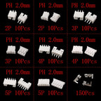 230Pcs JST PH 2.0 XH 2.54 Connector Kit – 2/3/4/5 Pin Wire Connector Kit Richie's