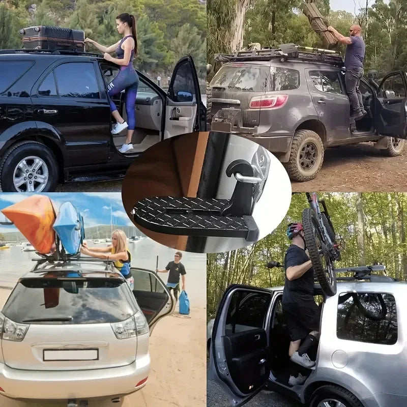 Foldable Car Door Step Foot Pedal – Universal Latch Hook Car Door Step Pedal Richie's
