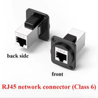 RJ45 Solderless Network Module CAT5E CAT6 CAT7 Shielded Socket Network Panel Socket Richie's Socket-CAT6 A to A 1PCS