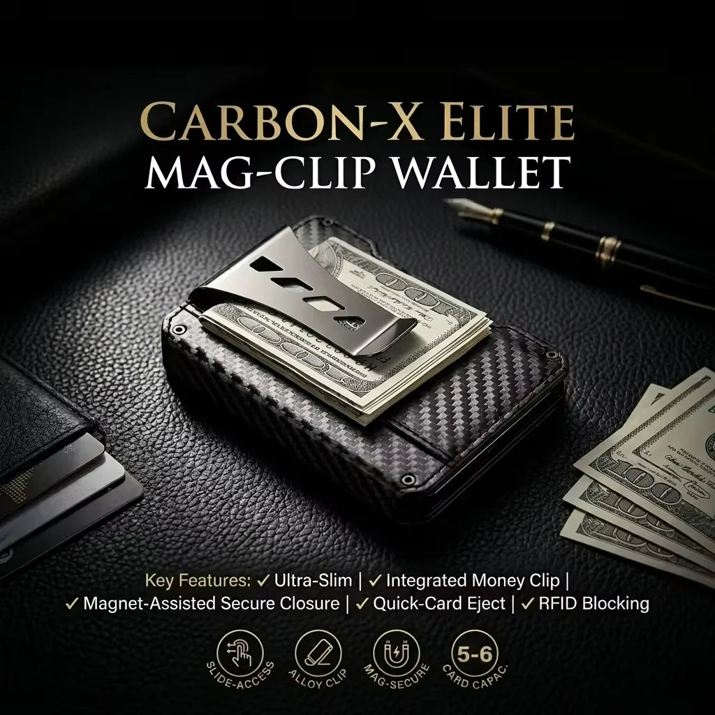 Zeeker RFID Blocking Carbon Fiber Slim Pop-Up Wallet for Men RFID Card Wallet Richie's
