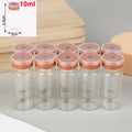 10Pcs Mini Glass Vials 3ml–10ml Leak-Proof Flip-Off Caps Glass Storage Vials Richie's 10ML 10Pcs