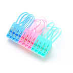 24Pcs Rust-Resistant Plastic Clothes Clips for Laundry Drying Clothes Clips Richie's