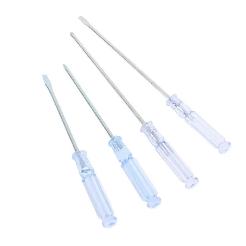 4-Piece Precision Screwdriver Set – Slotted & Cross Blue Handle Precision Screwdriver Set Richie's