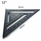 7"/12" Aluminum Carpenter Square Protractor Miter Saw Guide Carpenter Square Richie's 12 inch metric