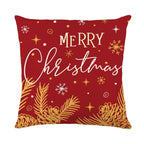 Christmas Cushion Cover – Tree Print Checkered Pillowcase 45×45cm Decorative Pillow Cover Richie's Style 7