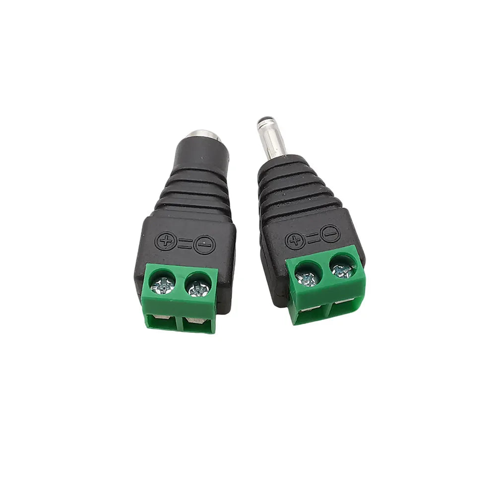 DC 3.5x1.35mm Power Connectors Male Female Screw Terminal Adapter 10pc DC Power Connector Richie's