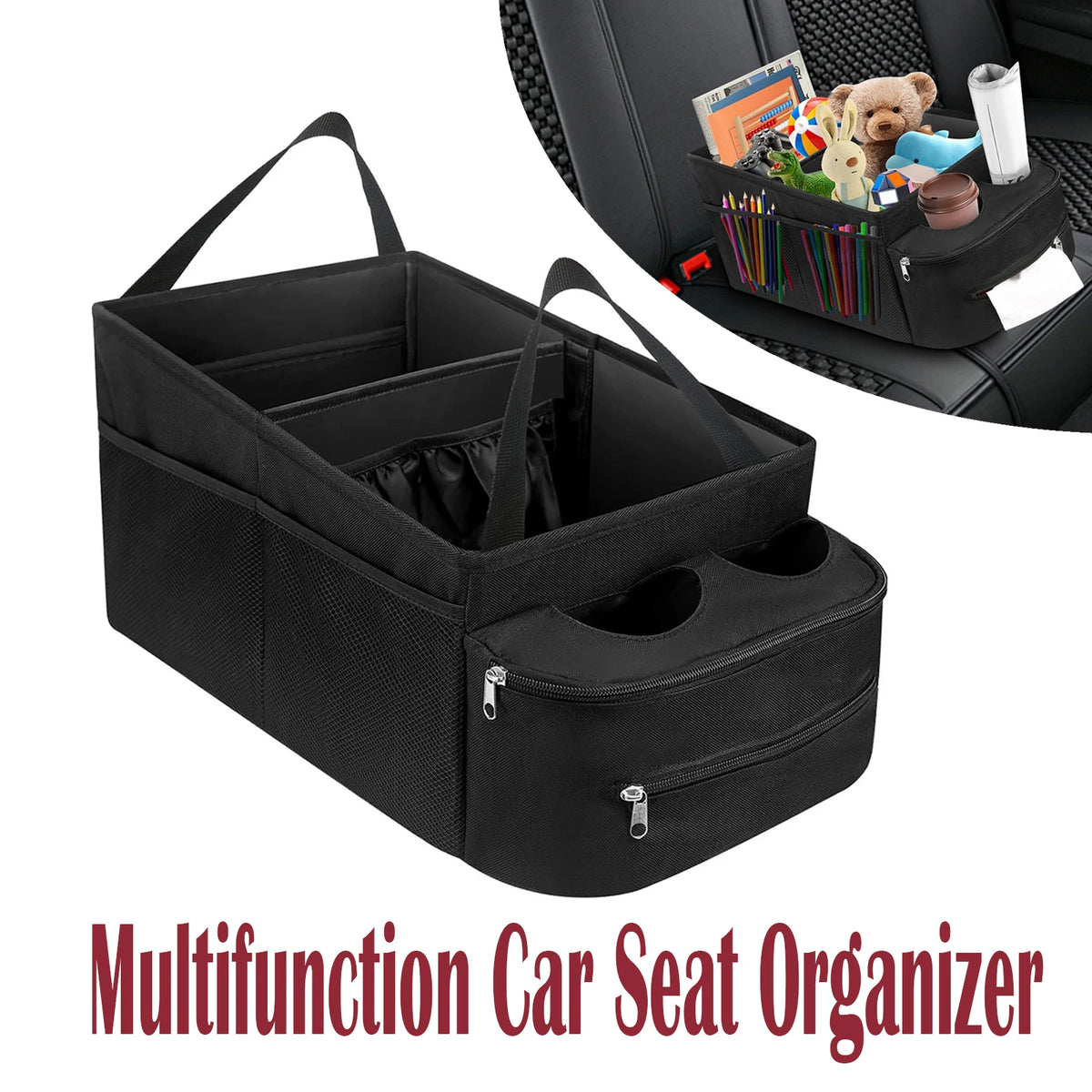 Foldable Car Seat Organizer – Waterproof 600D Oxford SUV MPV Car Seat Organizer Richie's