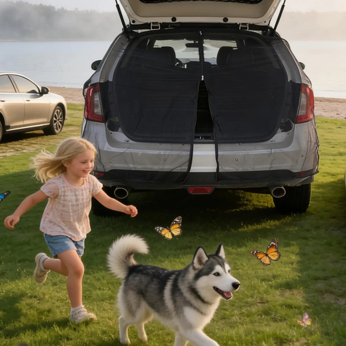 Magnetic Tailgate Mesh Net 58x57" – UV Bug Screen for Trucks Tailgate Mesh Screen Richie's