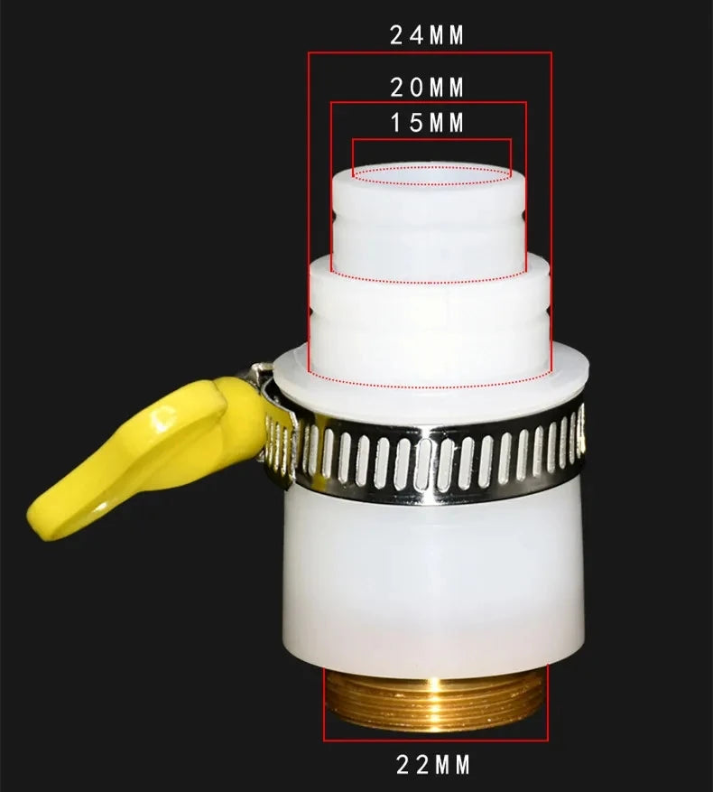 Universal Joint Faucet Adapter G1/2" Garden Tap Connector Faucet Tap Adapter Richie's Adapter 4