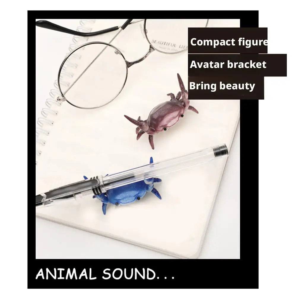 Funny Weightlifting Crab Pen Holder – Cute Desk Organizer Desk Pen Holder Richie's