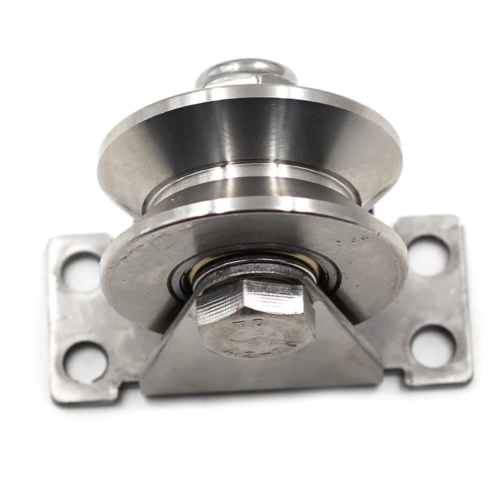304 Stainless Steel 2" U-Groove Sliding Gate Roller Wheel Bearings Gate Roller Wheel Richie's