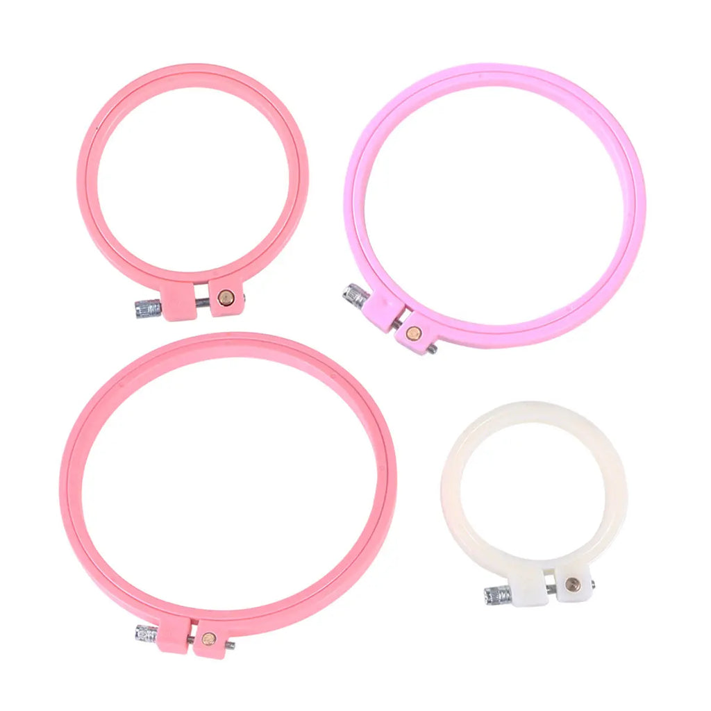 4-Piece Adjustable Embroidery Hoop Set – Cross Stitch Frames Embroidery Hoop Set Richie's