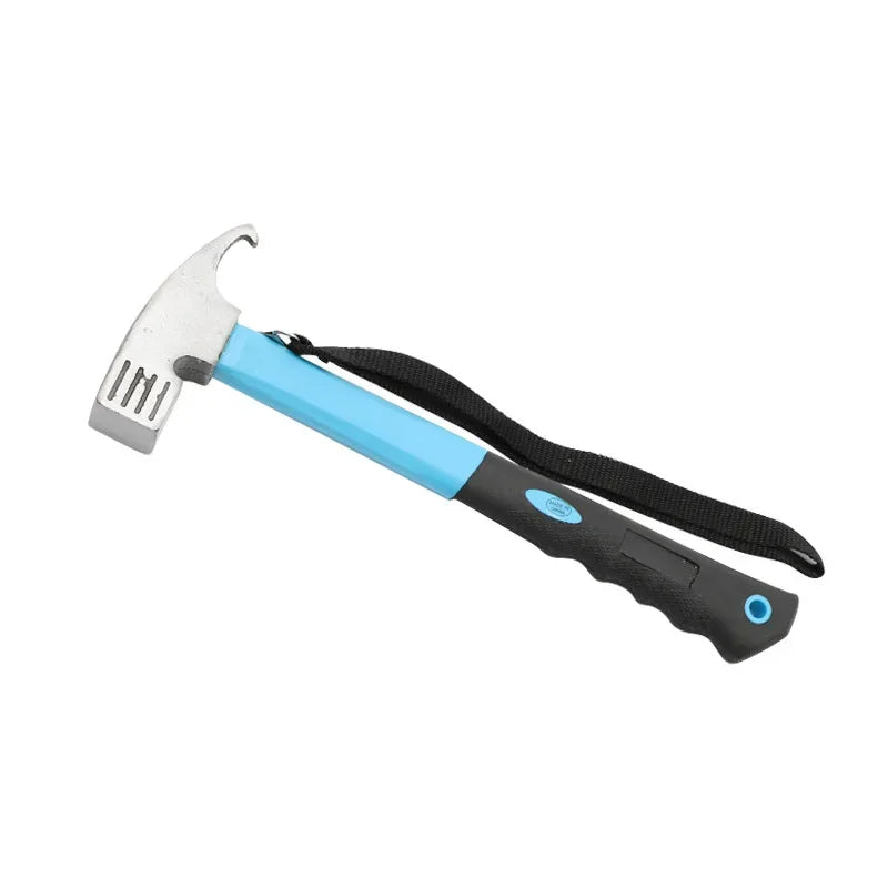 High Carbon Steel Camping Tent Hammer & Nail Puller Tool Camping Hammer Richie's Blue