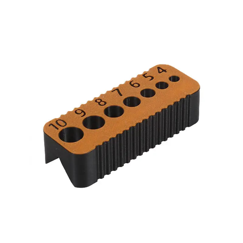 Precision Drill Guide Jig Block for 4–10mm Drill Bits | DIY Tool Drill Guide Jig Richie's Orange