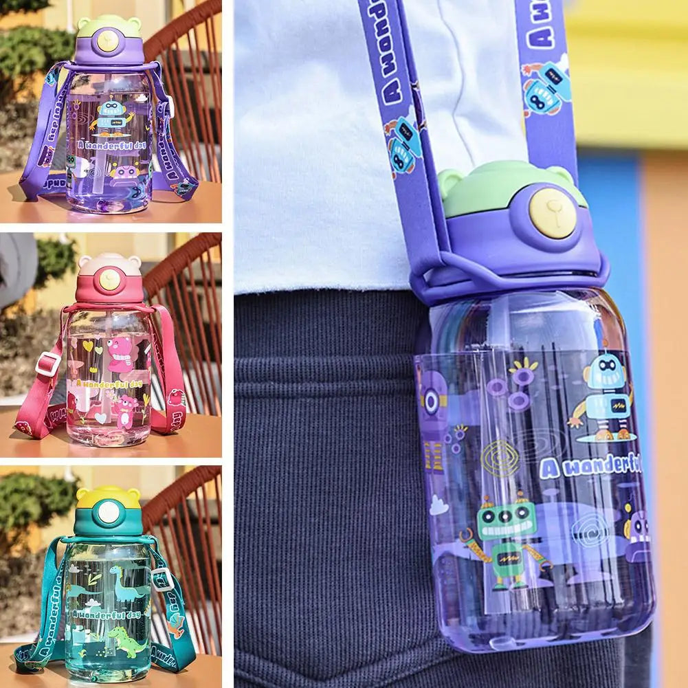 Kids BPA-Free Water Bottle with Straw 650ml – Leakproof Kids Water Bottle Richie's