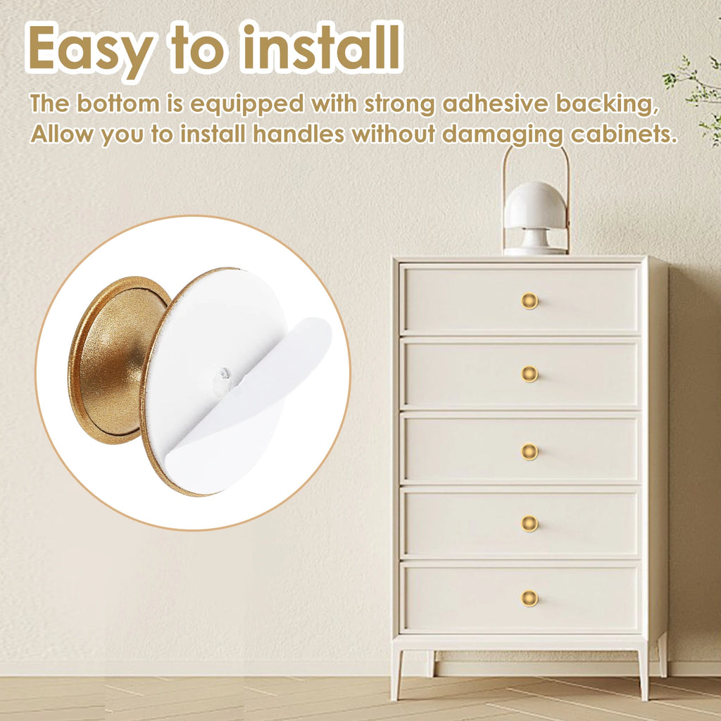 15-Pack Self-Adhesive Stainless Steel Cabinet Drawer Knobs 37mm Cabinet Drawer Knobs Richie's