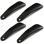 Plastic Shoehorn with Hanger – Easy Shoe Helper, All Shoe Types Shoehorn Accessory Richie's black 4pcs