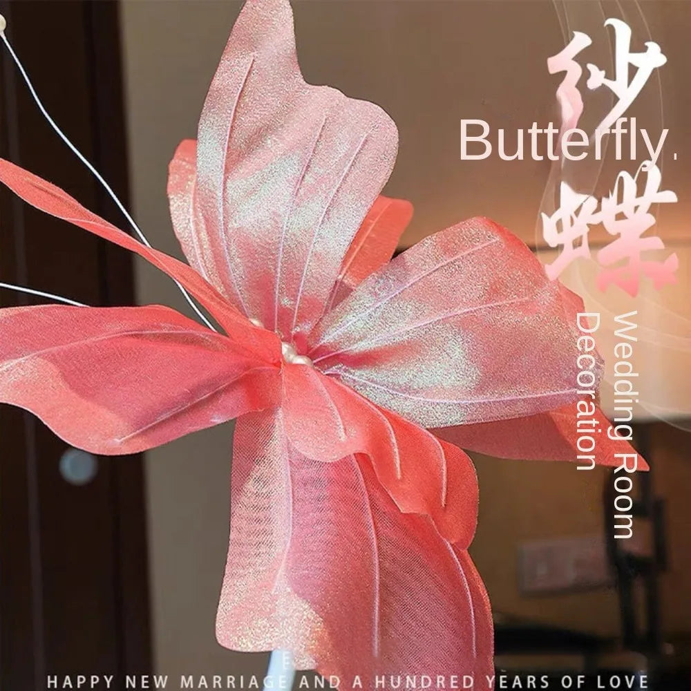 Giant Silk Artificial Butterfly Flower Branch 40–50cm Décor Artificial Flower Branch Richie's