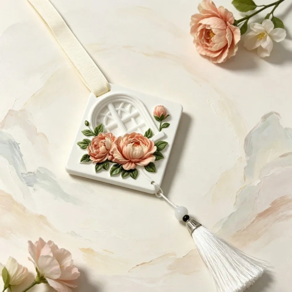 Plaster Aroma Pendant – Peony Rose European Car & Wall Freshener Aroma Pendant Richie's B