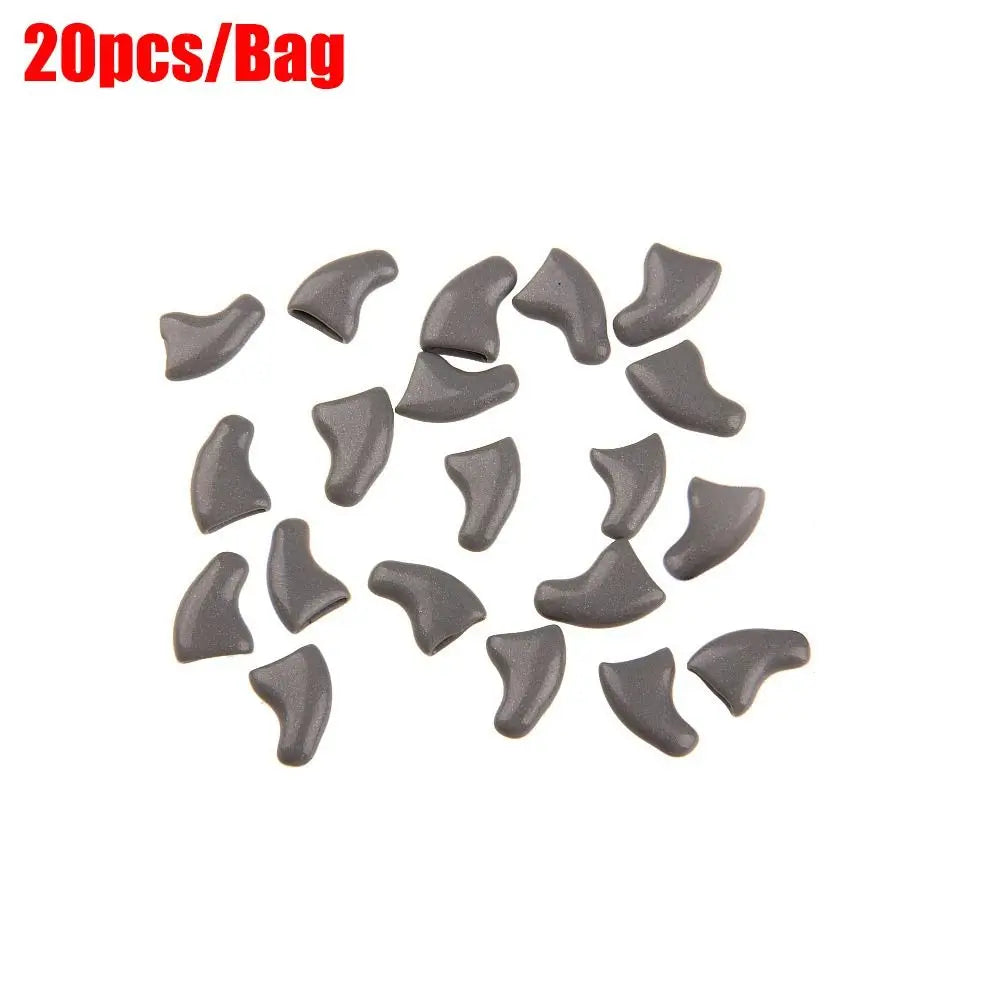 Silicone Cat Nail Caps – Soft Colorful Claw Covers 20 Pack Cat Nail Caps Richie's grey