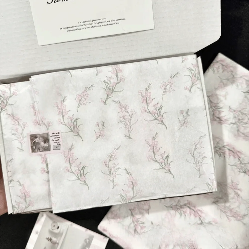 10PCS Bowknot Tissue Wrapping Paper Sheets – Floral Gift Wrap