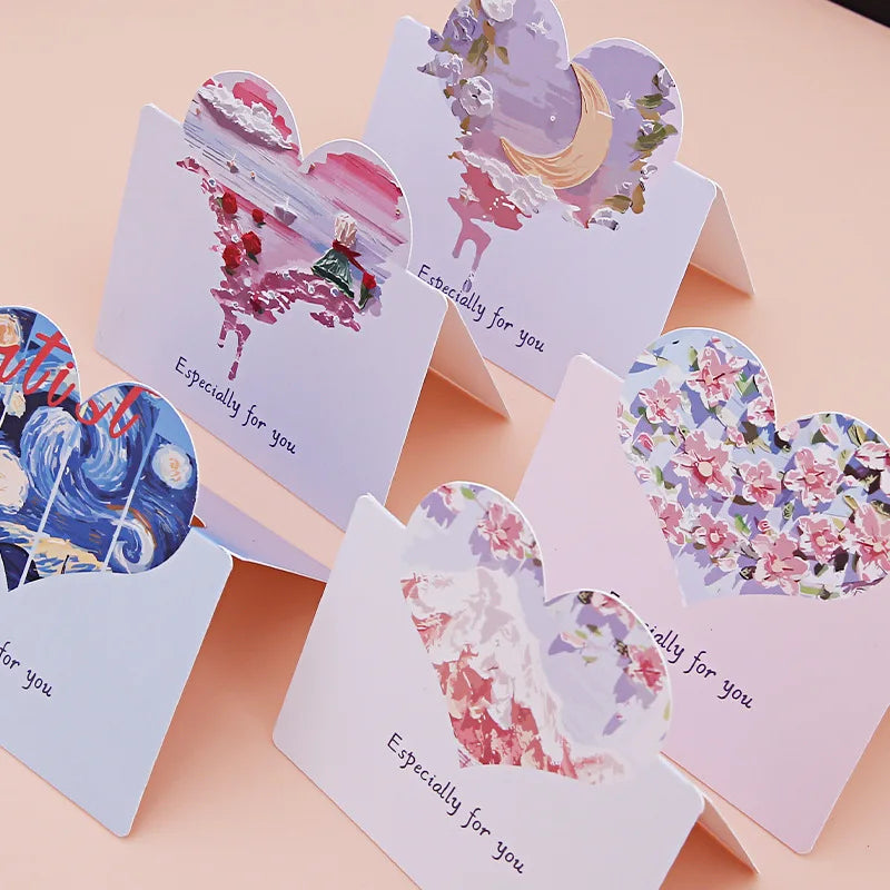 10pcs Oil Painting Style Greeting Cards – Holiday & Birthday Greeting Cards Set Richie's