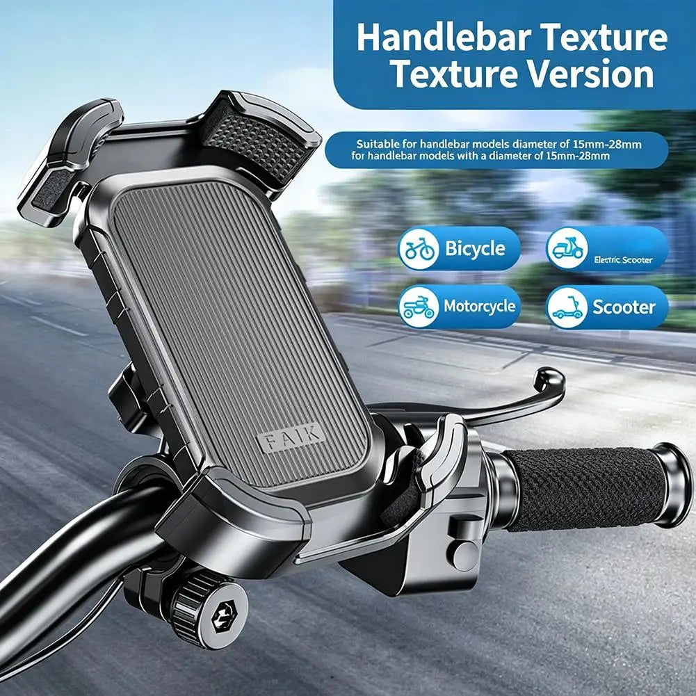 Anti-Shake Auto Lock Bike Phone Mount – Universal Handlebar Bike Phone Mount Richie's