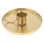 Vintage Metal Candle Holder with Handle | Iron Candlestick Stand Candle Holder Richie's Gold