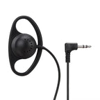FUCHU D-Shape 3.5mm Single-Sided Ear Hook Earpiece Headset Wired Ear Hook Earpiece Richie's