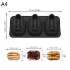 3-Cavity Peanut Walnut Silicone Cake Mold – Food Grade Bakeware Silicone Baking Mold Richie's A4