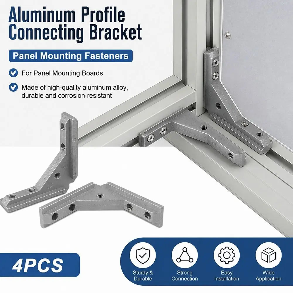 Aluminum Angle Slot Connector L Bracket 2020 3030 4040 Profile Corner Bracket Richie's