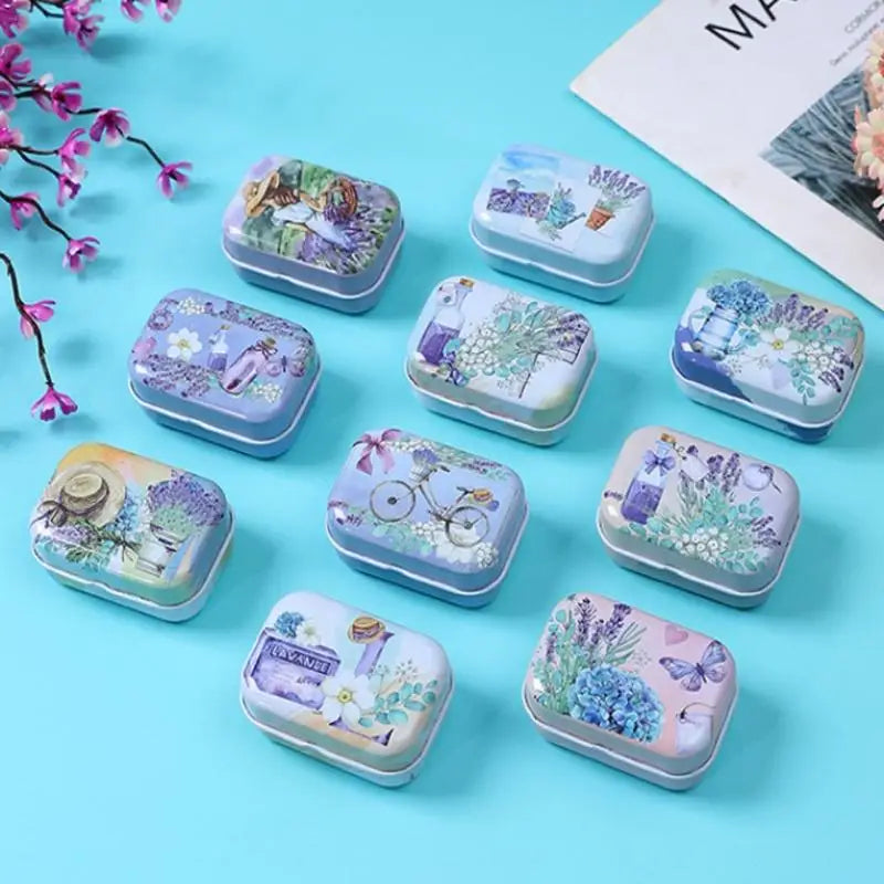 Small Iron Tin Box Flip Cover – Compact Portable Organizer Metal Tin Box Richie's
