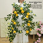 Artificial Silk Rose Vine 1.8m 22 Heads Wall Decor – 9 Colors Artificial Flower Vine Richie's