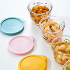 Premium Glass Storage Jar with Secure Lid for Fridge & Kitchen Glass Storage Jar Richie's
