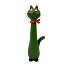 Boho Cat-Shaped Resin Vase – Kitty Figurine Shelf Desk Decor Decorative Resin Vase Richie's C
