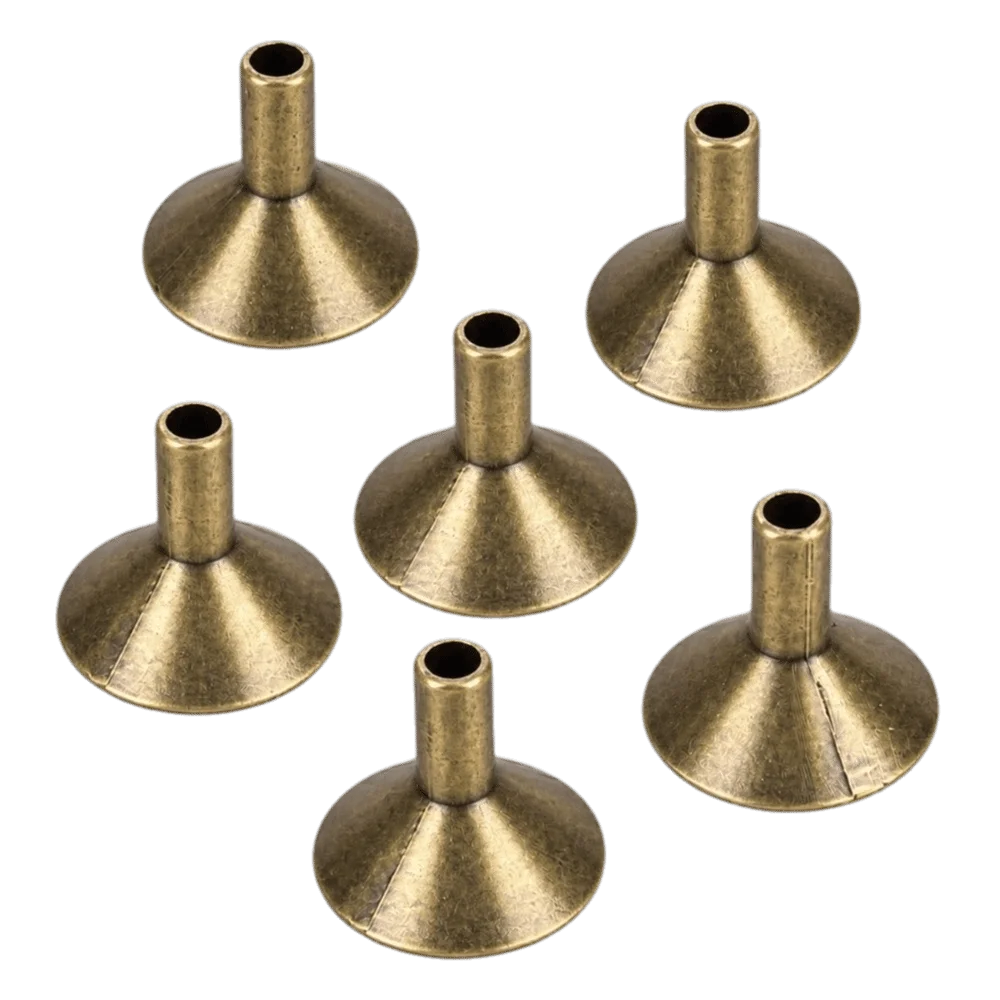 100pcs Alloy Backflow Incense Cone Holders Funnel Tray Set Incense Cone Holder Richie's