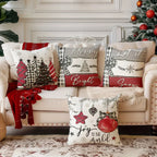 Reversible Christmas Pillow Covers – Santa & Reindeer Zip Christmas Pillow Cover Richie's